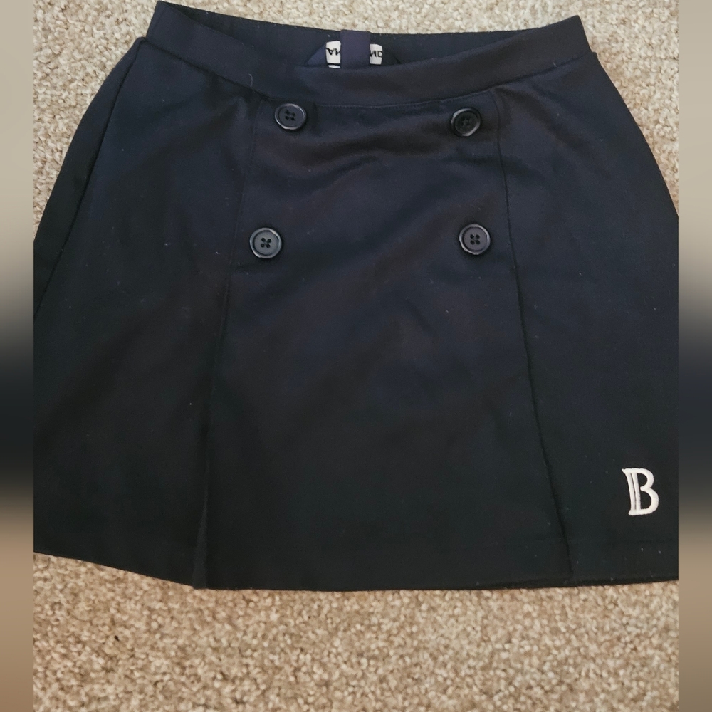 Lands' End Kids Skort in Blue With White B embroidered